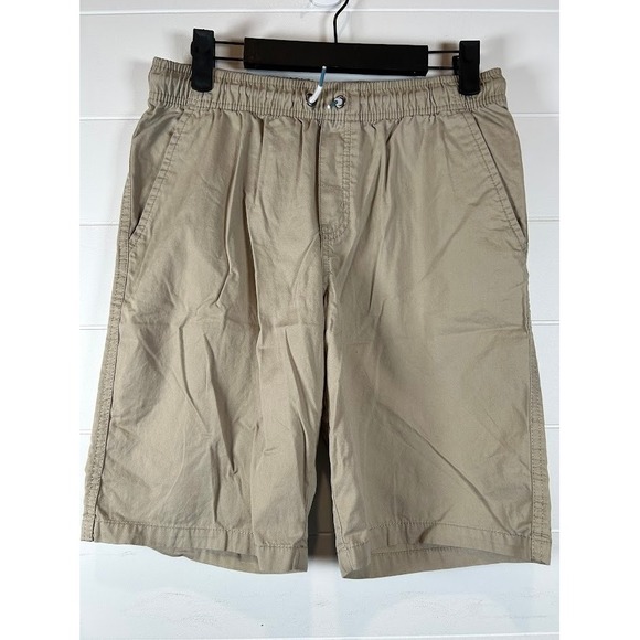 Cat & Jack Other - Cat & Jack Boys XL 16 Khaki Tan Pull-On Chino Shorts Elastic Waist Cotton